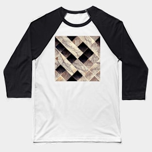 Marble style pattern art 34 regular grid Baseball T-Shirt